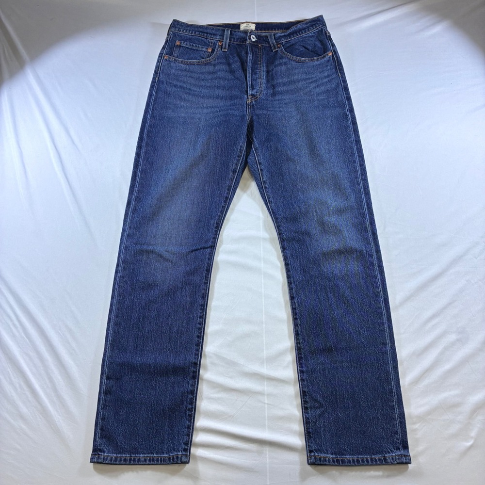 Levis 501 Original Fit Straight Leg Jeans Blue Medium Wash 31x30 12501-0655